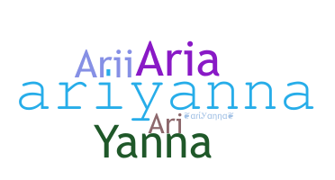 暱稱 - Ariyanna