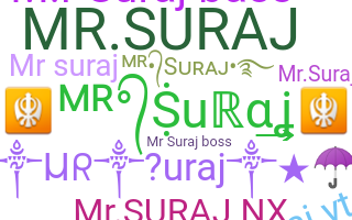 暱稱 - MrSuraj
