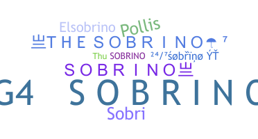 暱稱 - Sobrino