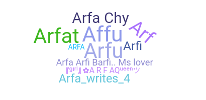 暱稱 - Arfa