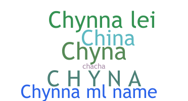 暱稱 - Chynna
