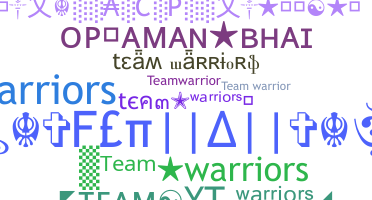 暱稱 - TeamWarriors