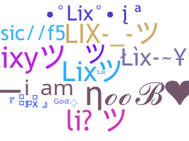 暱稱 - Lix