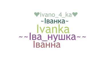 暱稱 - Ivanka
