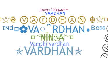 暱稱 - Vardhan
