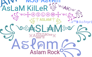 暱稱 - Aslam