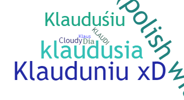暱稱 - Klaudia