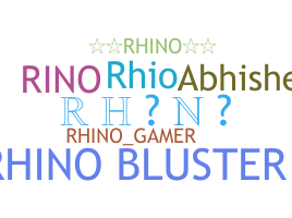 暱稱 - Rhino