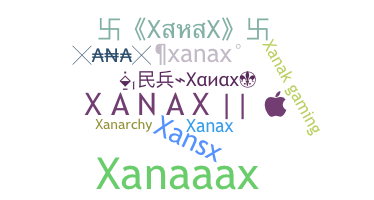 暱稱 - XANAX