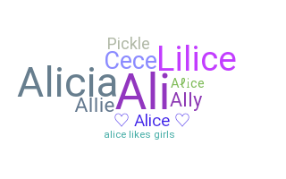 暱稱 - Alice