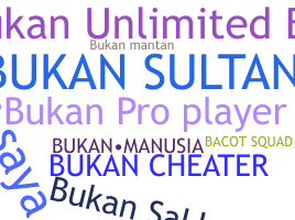 暱稱 - Bukan