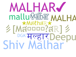 暱稱 - Malhar
