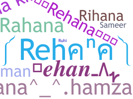 暱稱 - Rehana