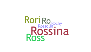 暱稱 - Rossana