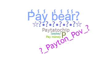 暱稱 - Payton