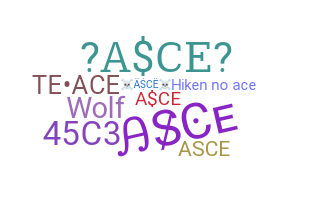 暱稱 - asce