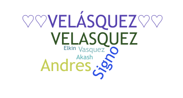 暱稱 - Velasquez