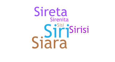 暱稱 - Sira