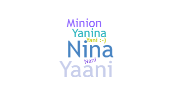 暱稱 - Yanina