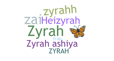 暱稱 - Zyrah
