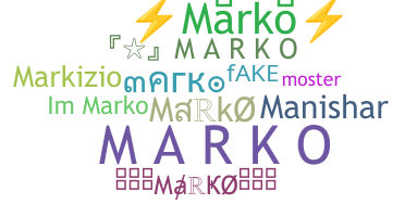 暱稱 - Marko