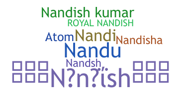 暱稱 - Nandish