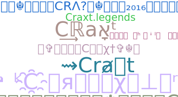 暱稱 - Craxt