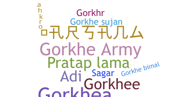 暱稱 - Gorkhe