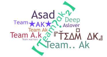 暱稱 - teamak