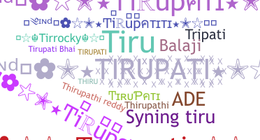 暱稱 - Tirupati