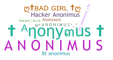 暱稱 - Anonimus