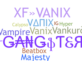 暱稱 - vanix
