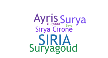暱稱 - sirya