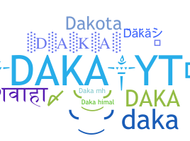 暱稱 - Daka