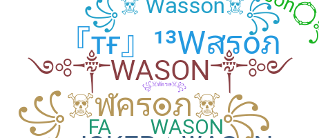 暱稱 - Wason