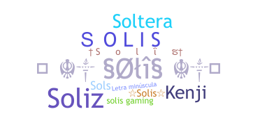 暱稱 - Solis