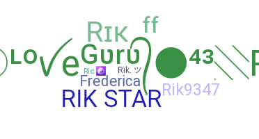 暱稱 - rik