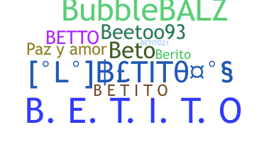 暱稱 - Betito