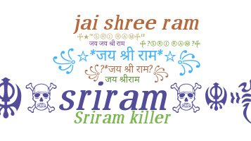 暱稱 - Sriram