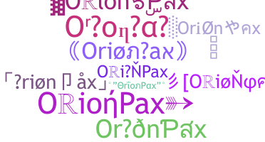 暱稱 - OrionPax