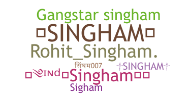 暱稱 - Singham