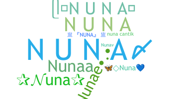 暱稱 - Nuna