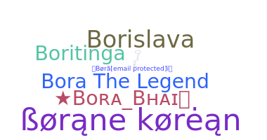 暱稱 - Bora