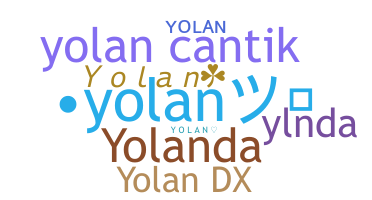 暱稱 - Yolan