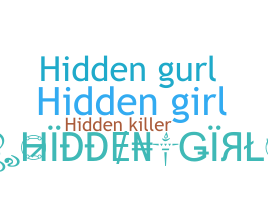 暱稱 - hiddengirl