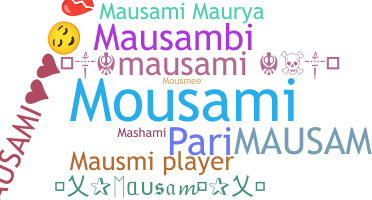 暱稱 - Mausami
