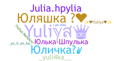 暱稱 - Yuliya
