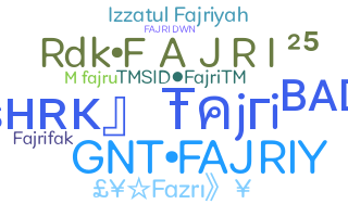 暱稱 - Fajri