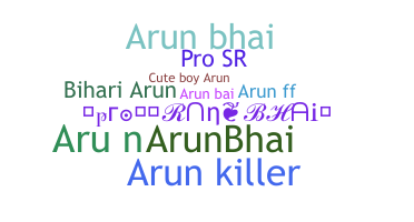 暱稱 - Arunbhai