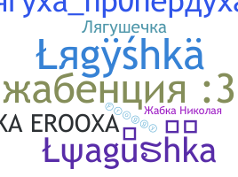暱稱 - Lyagushka